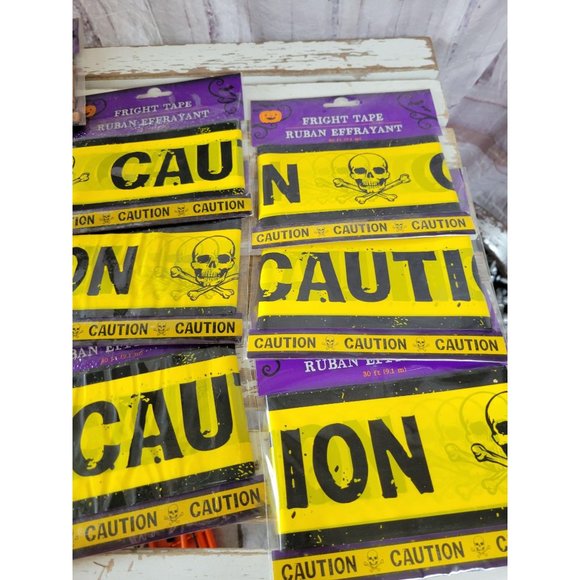 Halloween decor tape freight caution keep out new - Picture 2 of 4